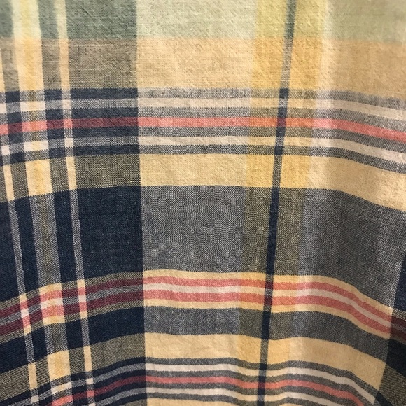 Polo Ralph Lauren Madras Plaid Shirt XS Patchwork star boyfriend fit relaxed - Picture 5 of 16